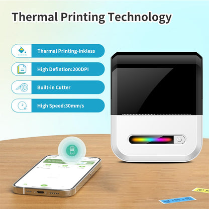 U1 Self-Adhesive Compact Portable Wireless Bluetooth Thermal Printer Pocket Mini Label Maker